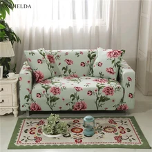 Elástico funda completa para sofá para la sala de flor Vintage único amor 3 4 plazas sillón L tipo de funda de sofá seccional elástica