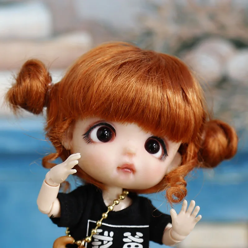 Bjd Wig SD doll wig high temperature fiber BJD ob11 short hair wig 1/8 doll wig headgear toy wigs doll wigs doll accessories