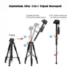 Walkingway Q222 Camera Tripod Tripode Stative light professional Tripod Monopod Travel Stand for Camera DSLR SmartphonePojector ► Photo 3/6