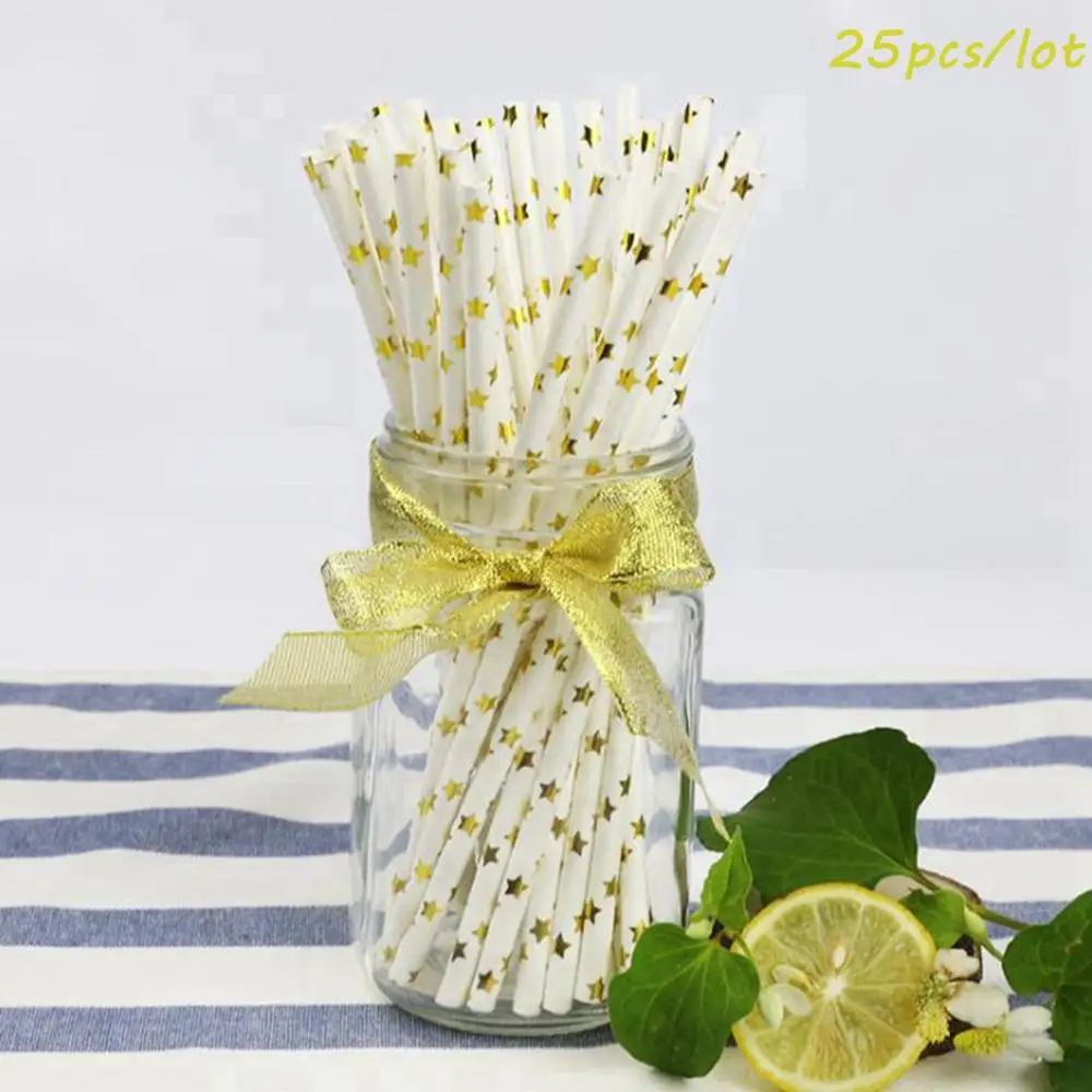 25pcs Straws 3 Taoup золотой черный 60th посуда для вечеринки в честь Дня Рождения Чашки тарелки полотенца покрытие стола счастливый 60 день рождения Декор для взрослых и дедушек - Цвет: 25pcs Straws 3