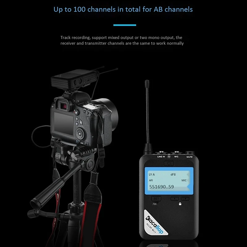 Kacallap Lavalier Wireless Microphone Vlog