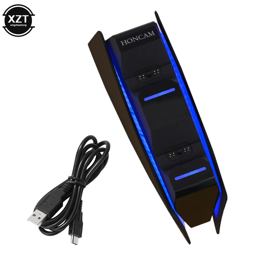 Dual Fast Charger for PS5 Wireless Controller USB/Type C Charging Dock Cradle Station for Sony PlayStation 5 Joystick Gamepad