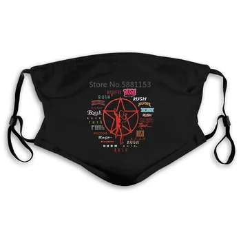 

Rush - Evolution of Logo Printed Men New Style Retro Prin Mouth Mask Women's kid PM2.5