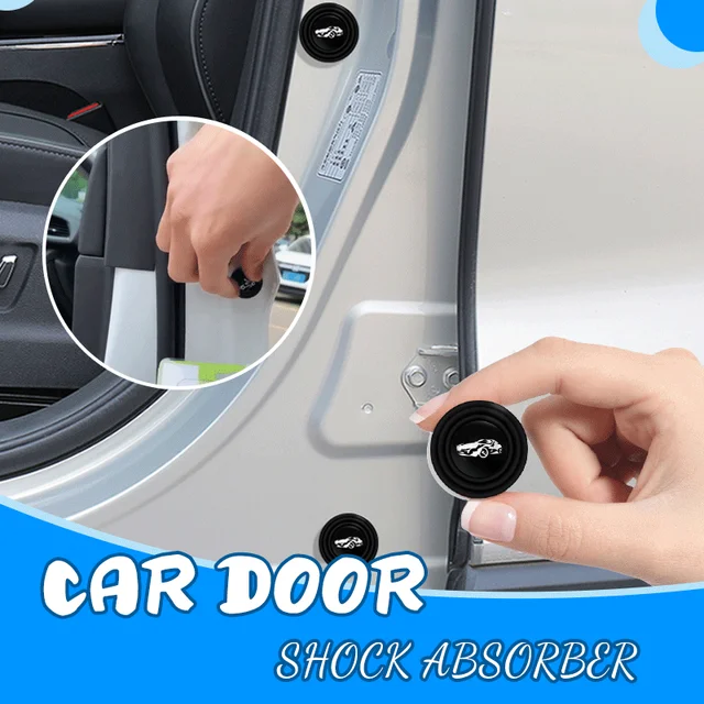 Car door Shock-absorbing And Silent Gasket With Car Logo General Closing Door Shock-proof Pads Anti-collision Strips Sound 1