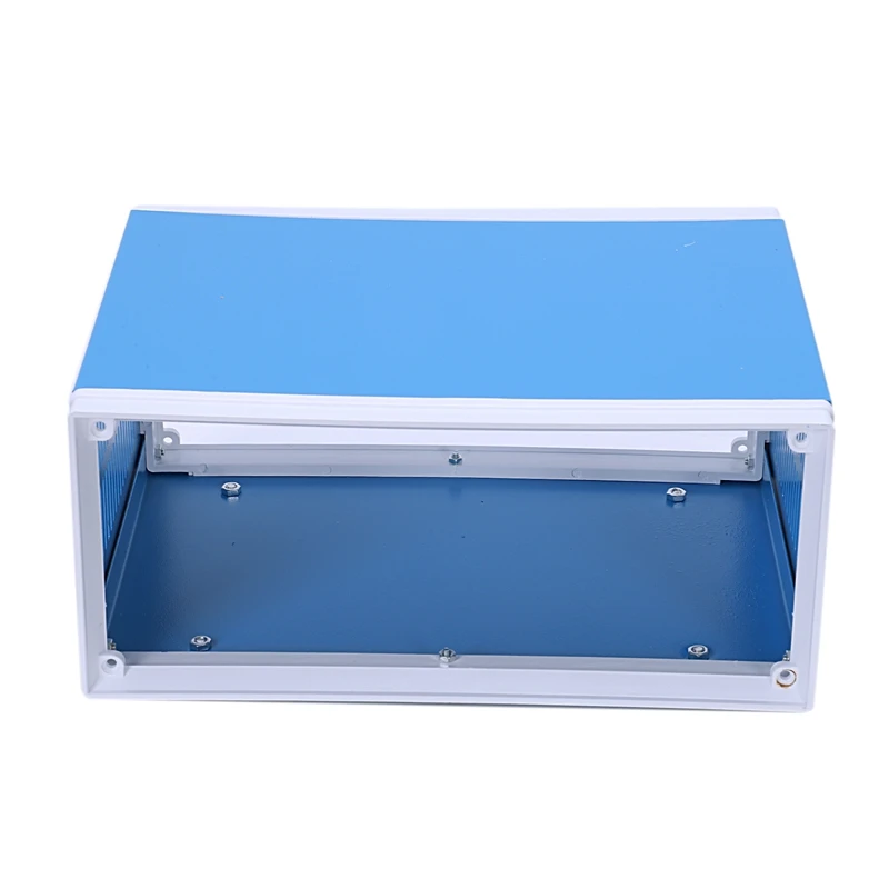 9.8" x 7.5" x 4.3" Blue Metal Enclosure Project Case DIY Junction Box ED 