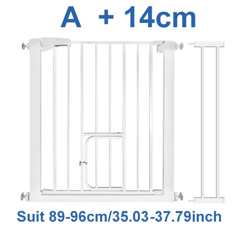 Регулируемые ворота безопасности для детей, забор для питомцев, собак, кошек, маленьких автономных дверей, защита для безопасности, лестницы, Детские ворота безопасности - Цвет: A-14CM