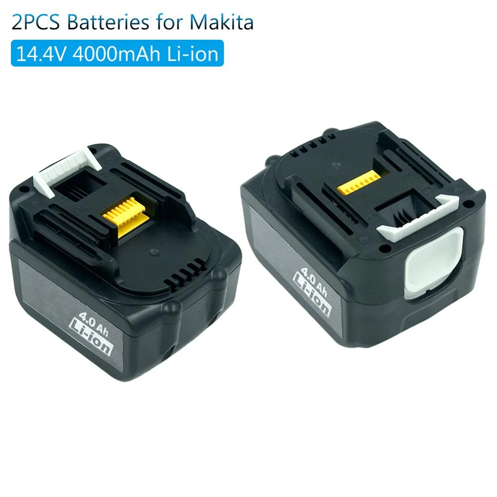 Lavet en kontrakt dannelse Solskoldning Daliopow 2 Pack 14.4v 4000mah Lithium-ion Rechargeable Battery For Makita  Bl1430 Bl1440 Bl1450 Bl1460 Td140d Bda350 Bdf451 - Rechargeable Batteries -  AliExpress