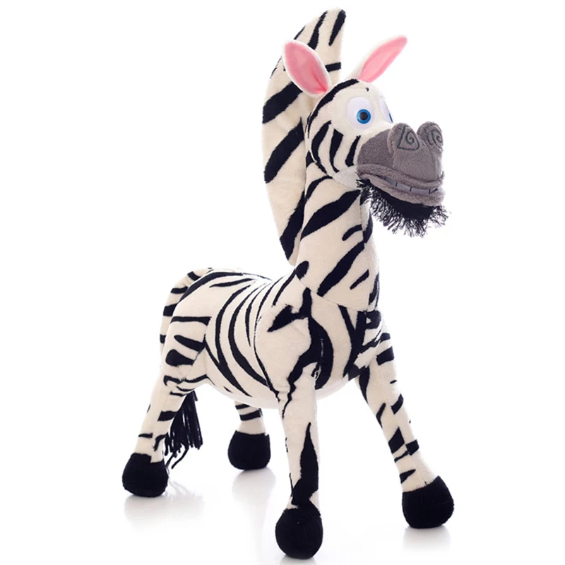

Lovely Standing Zebra Plush Toy Cartoon Crazy Zebras Simulation Animal Soft Sleeping Dolls Toys For Kid Birthday Christmas Gifts