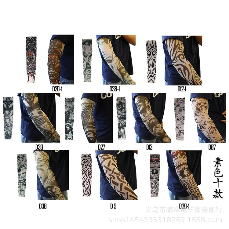 Нарукавник с татуировкой, горячая Распродажа, Южная Корея, ледяной рукав, охлаждающая татуировка, манжета, рука, солнцеустойчивая, защита рук, нарукавник, рука, чтобы покрыть