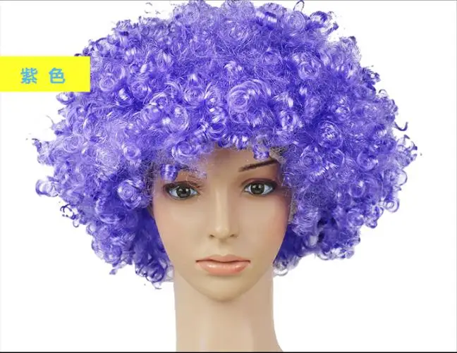 Представление волнистые кудрявые Клоун парик косплей волос на Рождество год для взрослых день рождения вечерние украшения для дискотеки подарок для детей - Цвет: as photo