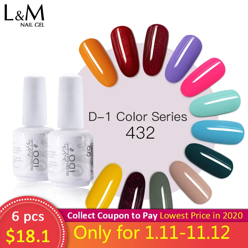 

Summer UV Color Gel Polish 6 pcs set Manicure Nail Beauty Design UV Nail Polish Soak Off Gel Polish Nail Accessories