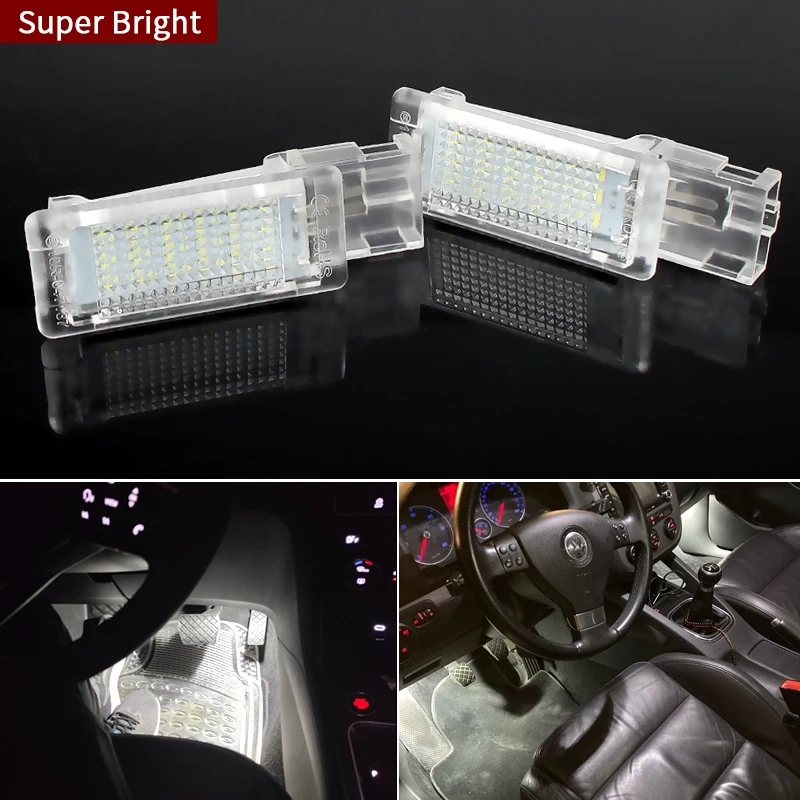 

LED Footwell Light Luggage Compartment Glove Box Lamps For Seat Ateca Alhambra Skoda Superb Rapid VW Passat B6 B7 Golf 5 6 Caddy