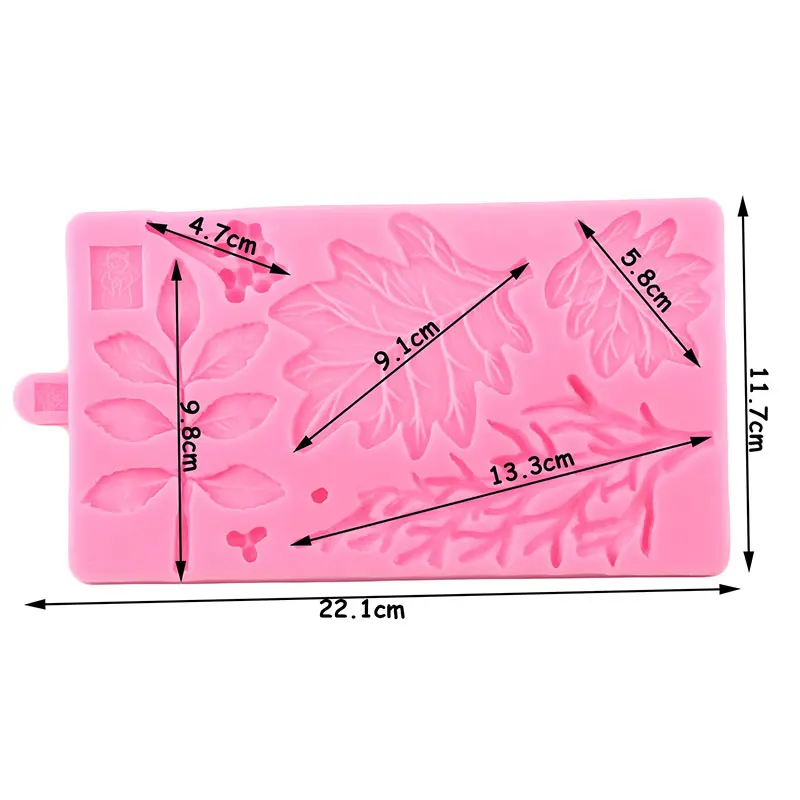 Цветок листья границы силиконовые формы морские водоросли Свадебные украшения торта инструменты кекс Топпер помадка Конфеты шоколадные формы для мастики