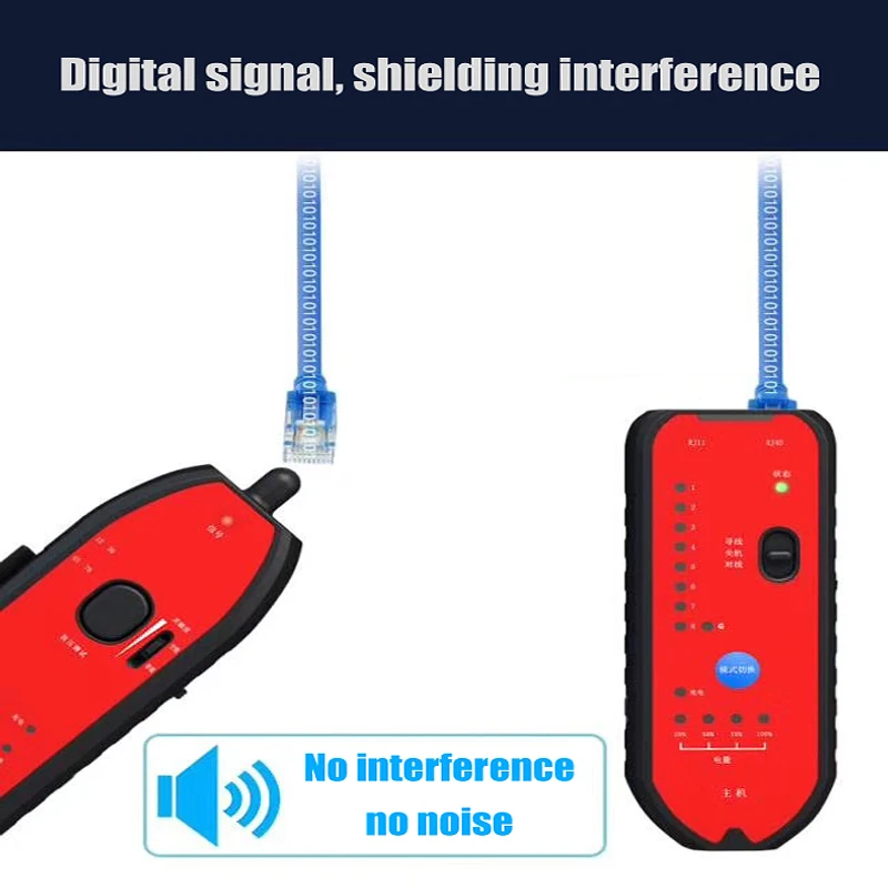 Hot Sale RJ11 RJ45 Cat5 Cat6 Telephone Wire Tracker Tracer Toner Ethernet LAN Network Cable Tester Detector Line Finder