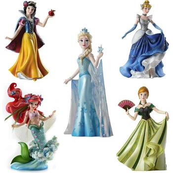

Disney Princess Action Figures Cake Decoration Frozen Doll Elsa Anna Birthday Party Decoration PVC Model Toy For Kids Cake Decor