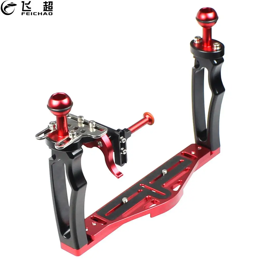 Adjustable Dual Handle Tray Stabilizer Rig Diving Upgrade for GoPro Canon Sony DSLR Camera Smartphone Underwater Housing Bracket