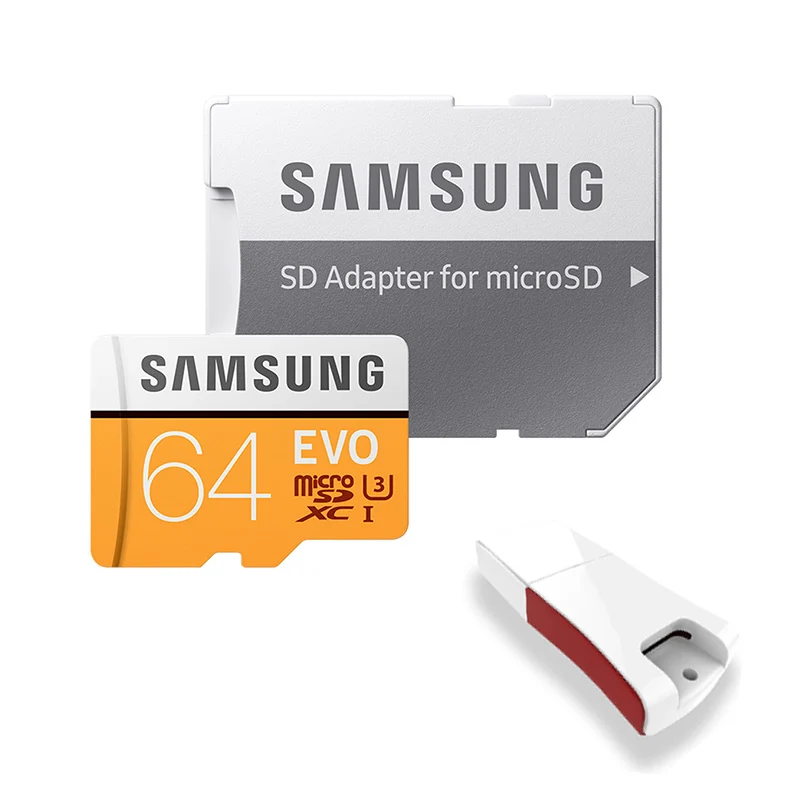 Карта памяти SAMSUNG EVO 32 64 128 Гб Micro SD 128 ГБ 32 ГБ 64 Гб 256 ГБ 512 Гб Micro SD карта SD/TF флэш-карта microSD carte для телефона - Емкость: MB-MP64G-KT5-CA1001