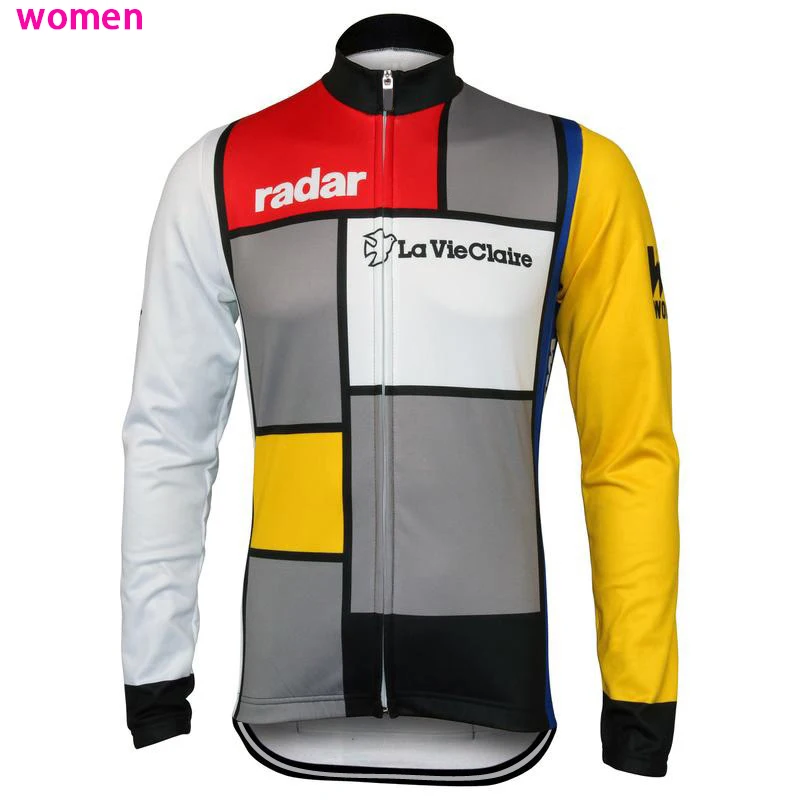 Новая женская зимняя флисовая велосипедная футболка с длинными рукавами ropa ciclismo, велосипедная куртка, теплая велосипедная Одежда MTB