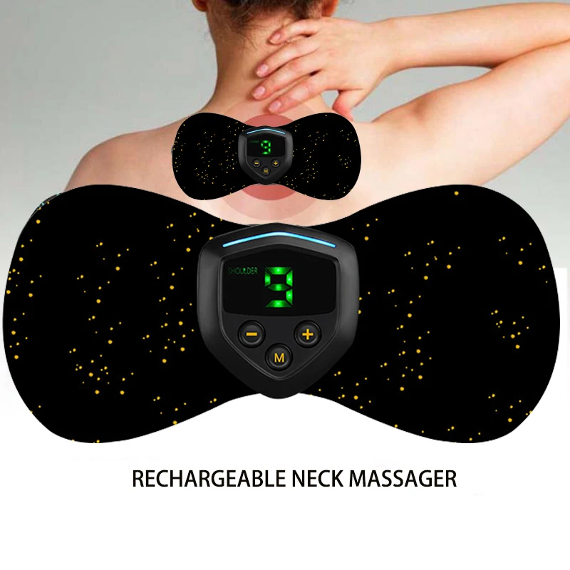 

Newest Cervical Massager Portable Neck Back Massager Electric Neck Massage Patch Rechargeable Intelligent Neck Relaxing Device
