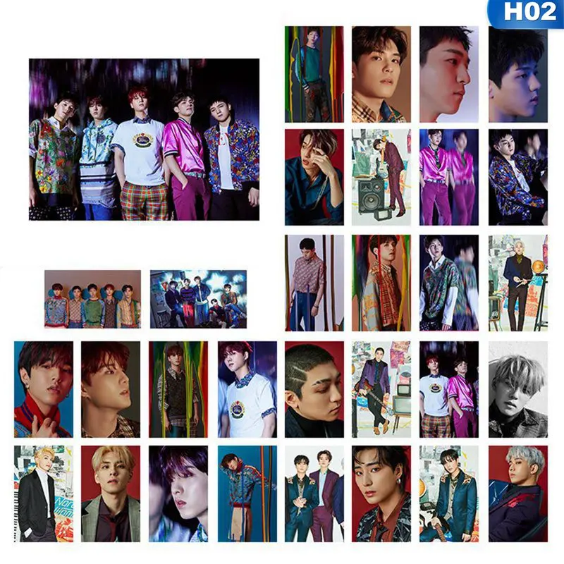 Kpop CIX HELLO Chapter 1 Стикеры для фотокарточек Jin Young Photo Stikcy Card BX 30 шт. открытка поздравительная открытка LOMO Card - Цвет: H02