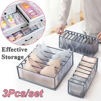 

Underwear Bra Organizer Storage Box Drawer Closet Organizers Box Underwear Scarves Socks Bra Sort Out Separadores Para Cajones