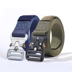 Men's Belt Army Outdoor Hunting Tactical Multi Function Combat Survival High Quality Marine Corps Canvas for Nylon Male Luxury
