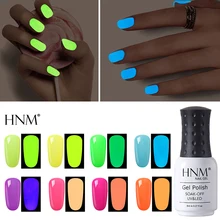 HNM 8ml UV GEL Night GLOW In Dark เล็บเจล Lucky Lacquer เคลือบ Soak-off UV LED เรืองแสงนีออนเรืองแสงสี(China)