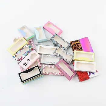 

NEW 20/50/100 pcs Eyelash Packaging Box Wholesale Lashes Boxes Empty Eyelash Package Boxes 19 Colors Lashes Rectangle Box