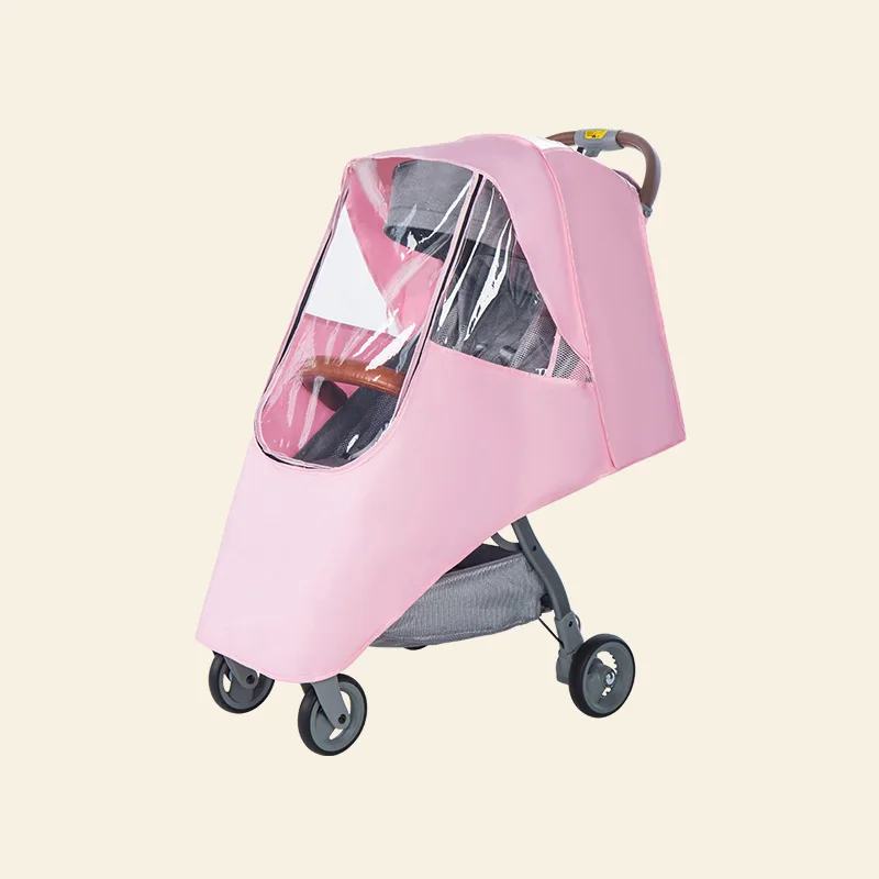 Дождевик на коляску дождевик на коляску Универсальная детская тележка дождевик Багги дышащий пылезащитный дождевик д - Цвет: pink