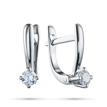 

Earrings made of white gold with diamond e0901sg07200216