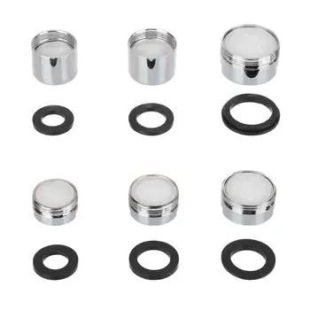 

Water Filter Adapter Silver Water Saving Faucet Tap Aerator Water Purifier Filter Nozzle With Rubber Washer Kitchen Accessories