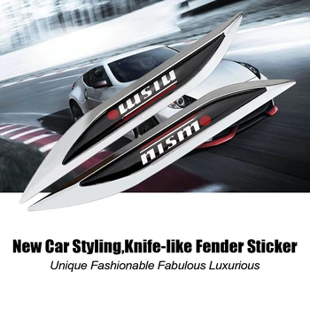

2pcs Car Styling Side Fender Emblem Badge for Nissan Nismo Logo Teana CVT Altima Qashqai Juke Teana X-Trail Sticker Accessories