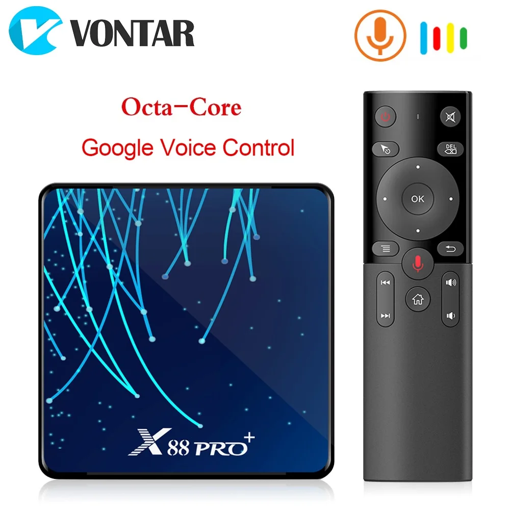  X88 PRO Plus Octa Core Android 9.0 TV Box 4GB 128GB Rockchip RK3368PRO 4K Youtube Netflix 4GB RAM 3