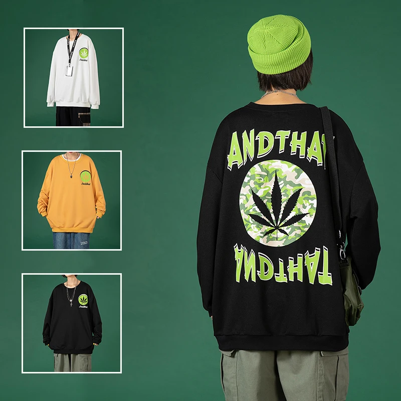 

Oversized Crewneck Sweatshirts and Designer Graphic Pullovers for Womens Fall Clothing Loose Crew Neck Tops Hip Hop Streetwear