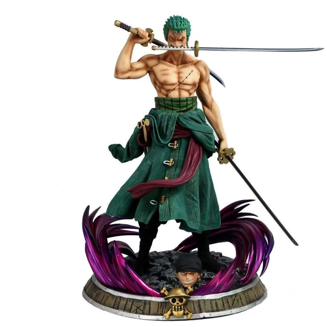 25 см аниме One Piece ZORO Статуя Фигурка GK Roronoa Zoro ПВХ фигурка Коллекционная модель