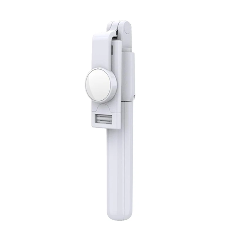 Горячий складной Bluetooth селфи палка штатив с беспроводной затвор выдвижной монопод для IOS Android телефон - Цвет: Белый