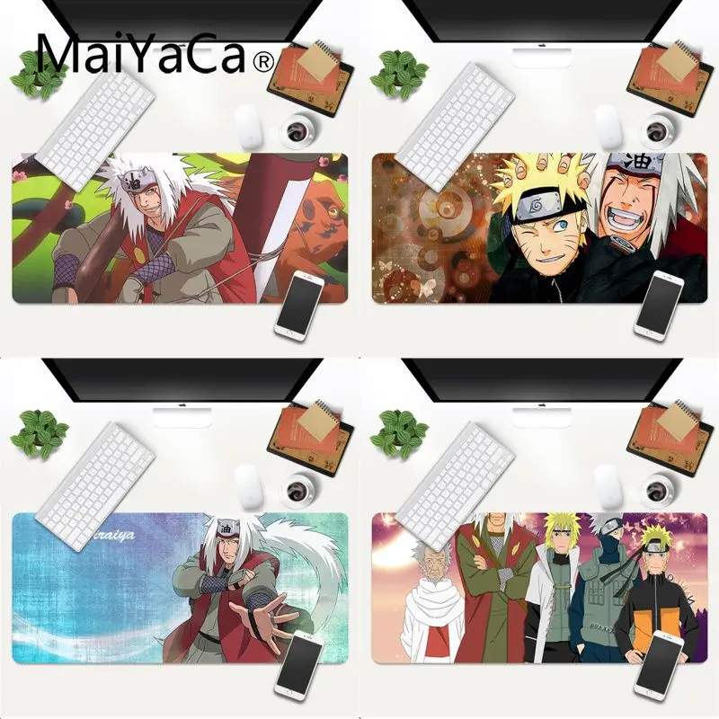 

MaiYaCa New Arrivals Naruto Jiraiya DIY Design Pattern Game mousepad Gaming Mouse Mat xl xxl 800x300mm for world of warcraft