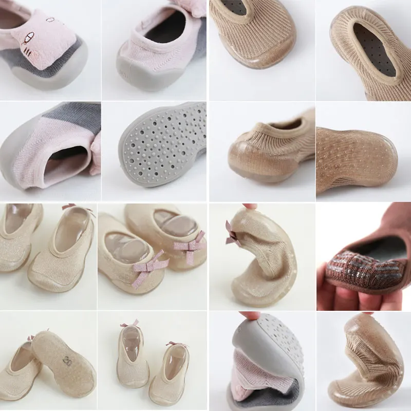 Новые детские носки-тапочки Нескользящие, с мягкой подошвой, с закрытым носком, детские носки для малышей, с рисунком, милые, для мужчин и женщин, носки для малышей
