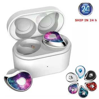 

DaoLxi Wireless Mini Earphones No Delay Gaming Headset Bluetooth Headphones Sports IPX5 Waterproof Earbuds Charging Box