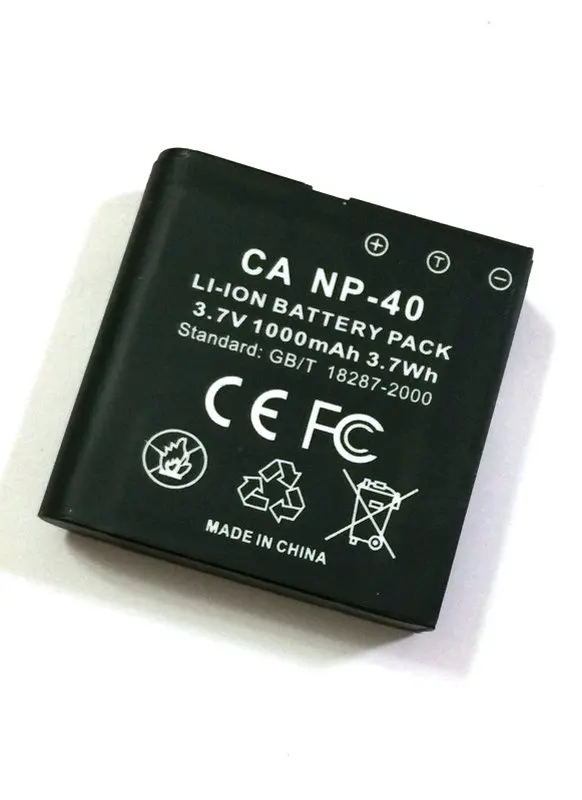 Batteria Li-Ion Per Videocamera HP – Modello CANP-40, 3,7V, 1250mAh, 4,6Wh, Compatibile - 6