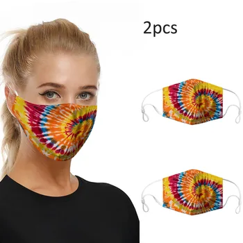 

2pc Mouth masques For Dust Facemask Face Cover Washable Earloop masque Pollution Mouth Respirator Dust masques Cotton Unisex