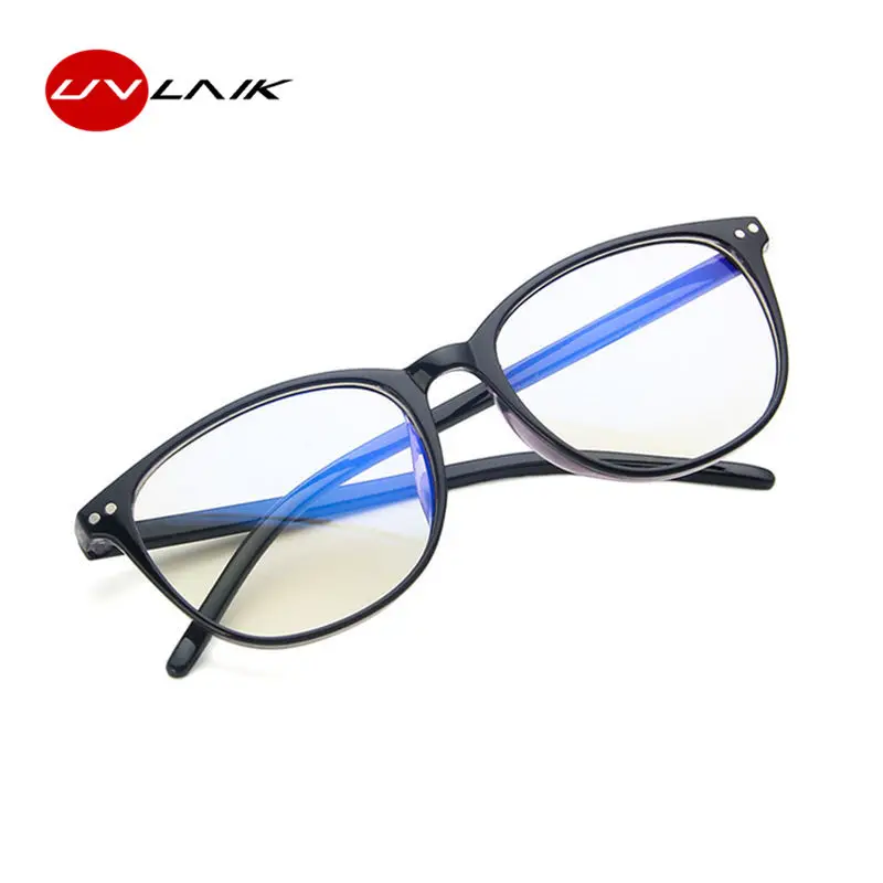 UVLAIK, женские круглые очки, оправа для мужчин, синий светильник, блокирующая оправа для очков, ультра прозрачные оптические очки, очки для очков