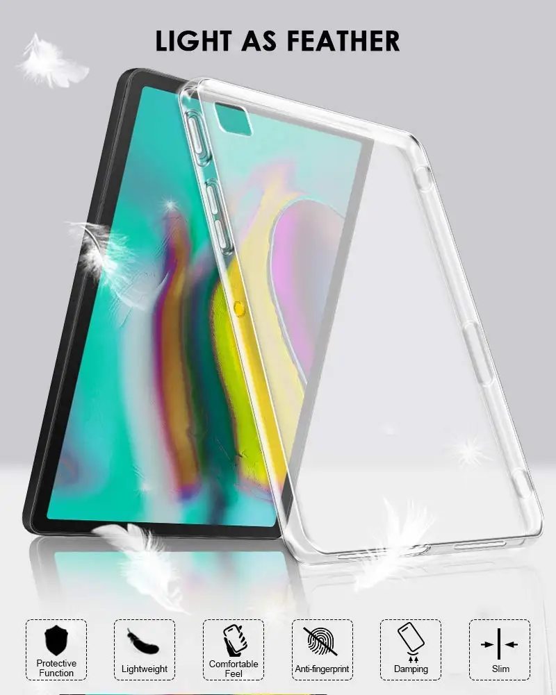 Чехол Tab S5E t720 Wifi для Samsung Galaxy t725 LTE 10 5 2019 противоскользящий Мягкий силиконовый