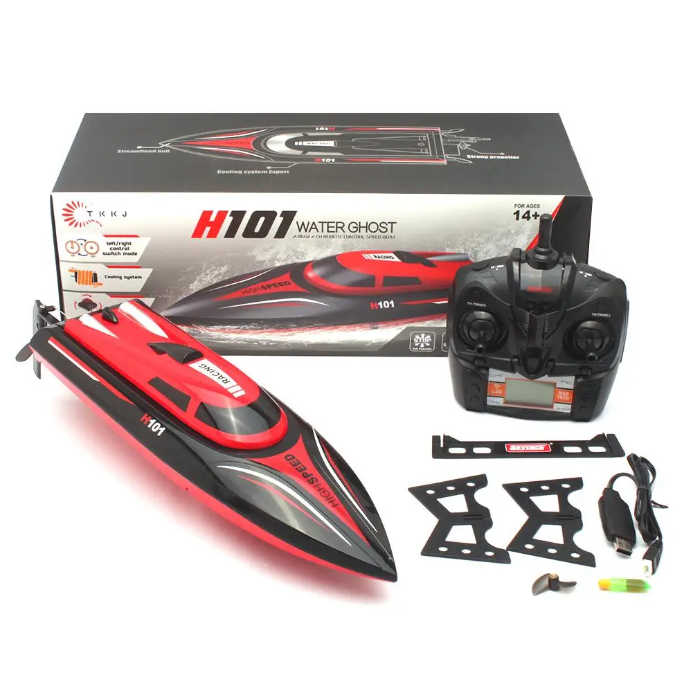 

H101 RC boat 28km/h High Speed RC Electric Boat Watercraft Auto Flipping Kids Toy Real fastest speed nearly 30km/h