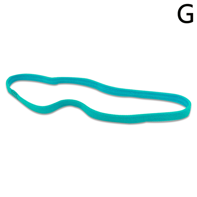 Color Women Men Yoga Hair Bands Running Sports Anti-slip Elastic Rubber Thin Headband Hair Accessories Jewelry