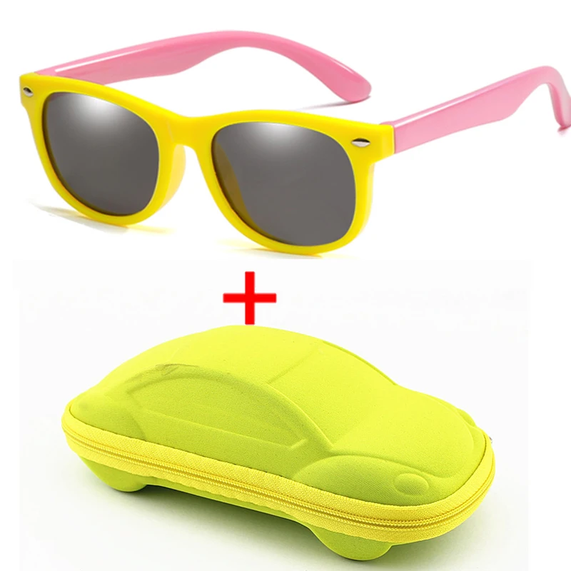 Children Polarized Sunglasses Kids Sun Glasses UV400 Eyewear With Case