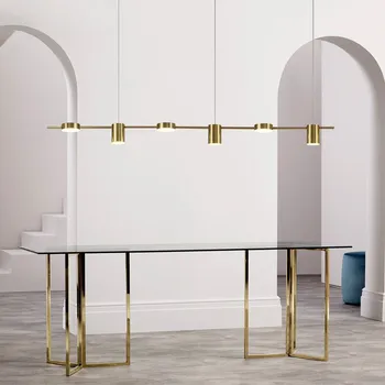 Modern Led Living Room Chandeliers Dining Table Ceiling Chandelier Kitchen Hanging Light Fixture Dimmable Indoor Lighting Lamp 2