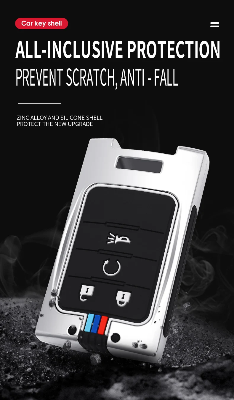 Custodia per chiave auto in lega di zinco per Cadillac CTS ATS XTS SLS SRX XLS DTS STS Seville Escalade 3/4/5Button Chevrolet C7 Corvette 15 Custodia per chiave auto in lega di zinco per Cadillac CTS ATS XTS SLS SRX XLS DTS STS Seville Escalade 3/4/5Button Chevrolet C7 Corvette - H5434c64d8c3e41e5895d38c620f486abY