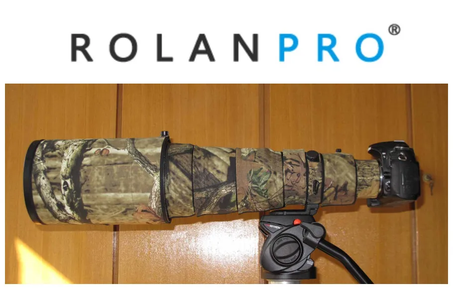 Rolanpro Lens Camouflage Coat Rain Cover For Nikon Afs 500mm F/4d Ed I
