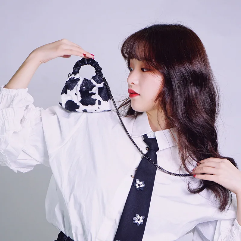 

Cow Pattern Small Bags Mini Crossbody Bags For Women Desinger Fashion Shoulder Messenger Bag Ladies Keys Purses and Handbags